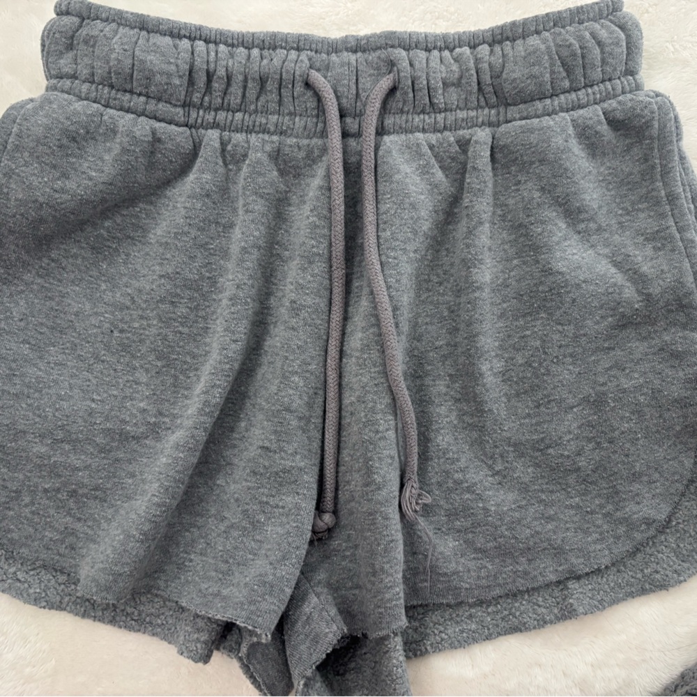 Cozy Gray Drawstring Shorts